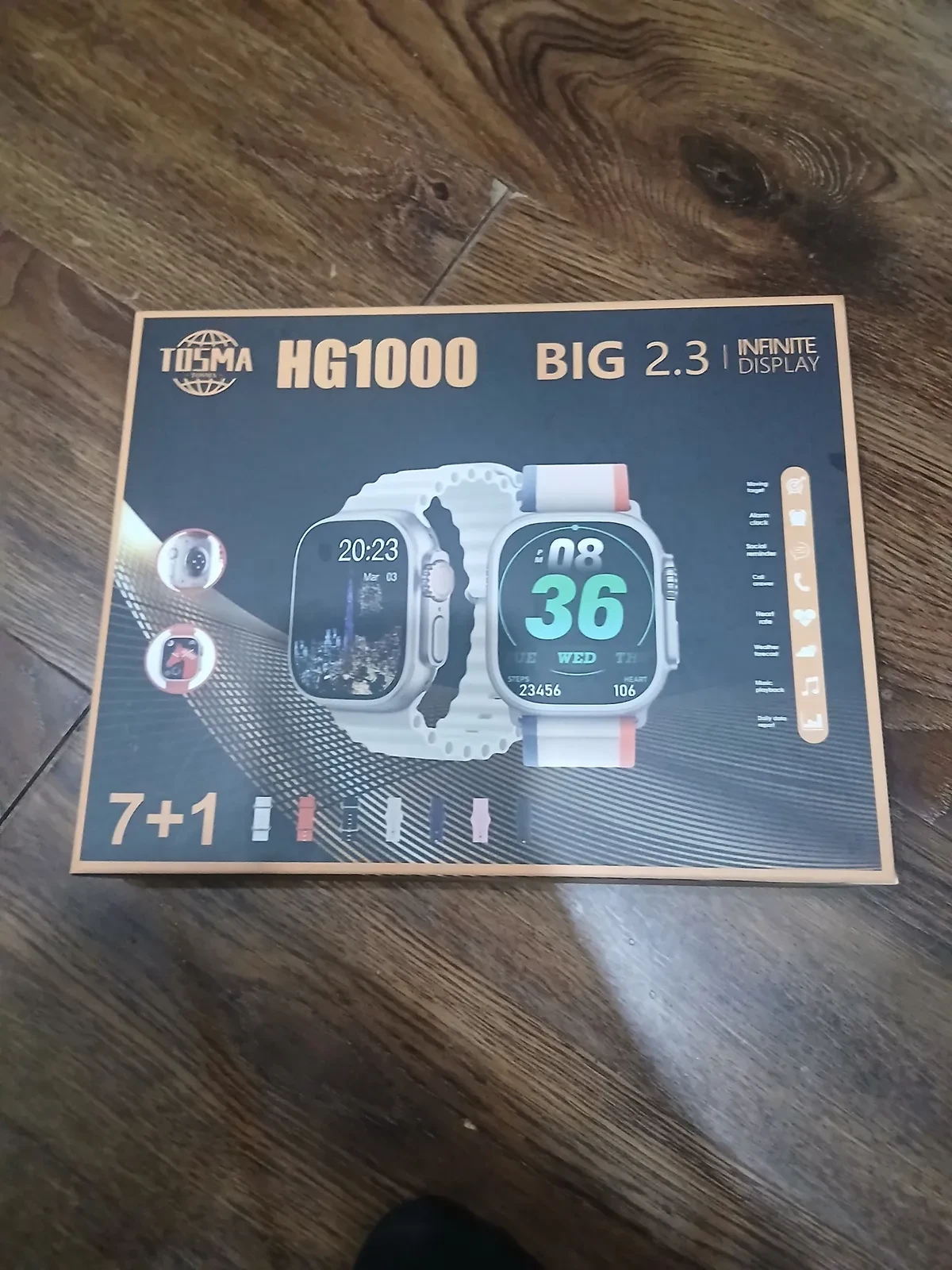 ساعة ذكية توسما HG1000 (إصدار 7 في 1 بثمانية أشكال مختلفة).